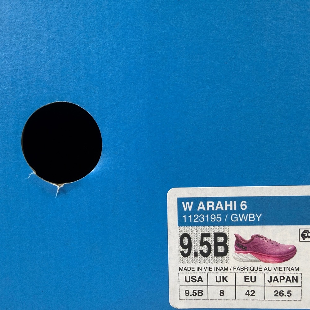 Hoka Arahi 6 Running Shoes Womens 9.5 B Grape Wine Beauty Berry 1123195 GWBY - Picture 12 of 12